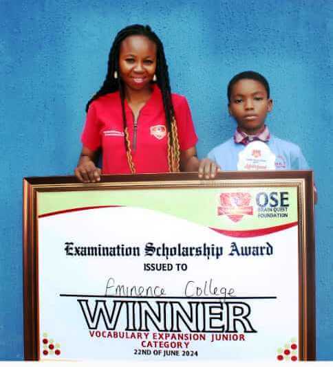 Award by Eminence School